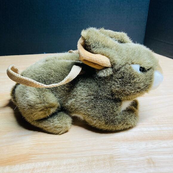 JAAG Plush Brown Bunny Rabbit Purse . Pre-Owned - Picture 4 of 9